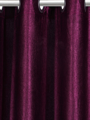 

Cortina 150 cm (5 ft) Polyester Window Curtain (Pack Of 3)(Solid, Purple)