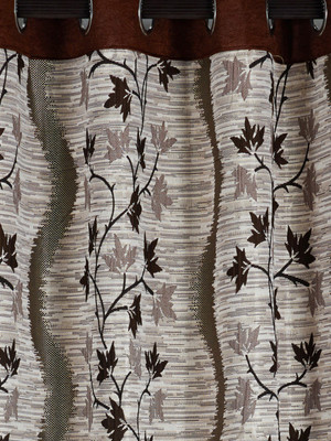 

Vorhang 210 cm (7 ft) Jacquard Door Curtain Single Curtain(Floral, Multicolor)