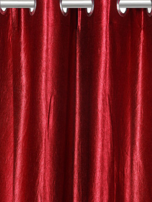 

Cortina 150 cm (5 ft) Polyester Window Curtain (Pack Of 3)(Abstract, Maroon)