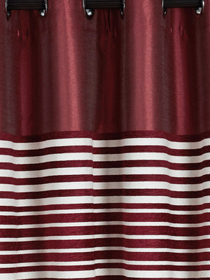 

Cortina 150 cm (5 ft) Jacquard Window Curtain Single Curtain(Floral, Multicolor)