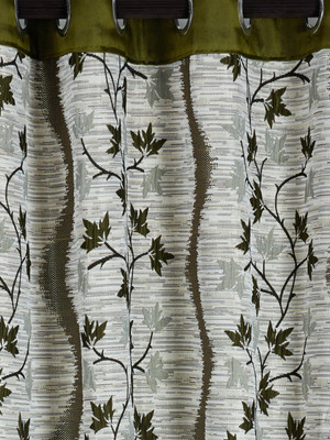 

Vorhang 210 cm (7 ft) Jacquard Door Curtain Single Curtain(Floral, Multicolor)