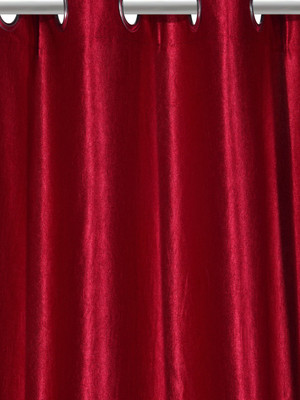 

Cortina 270 cm (9 ft) Polyester Long Door Curtain (Pack Of 3)(Solid, Red)
