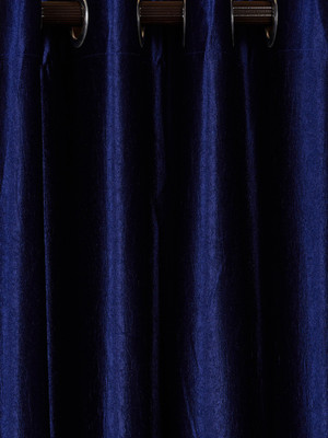 

Cortina 150 cm (5 ft) Polyester Window Curtain (Pack Of 3)(Floral, Blue)