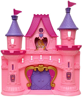 

Toyshine Castle Doll House with Music, Lights, Accessories, Toy House(Multicolor)