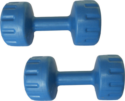 

Royal 3Kg 2Pc PVC Rubber Dumbbell Blue1 Fixed Weight Dumbbell(6 kg), Blue
