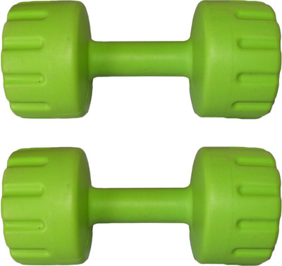 

Royal 4Kg 2Pc PVC Rubber Dumbbell Green1 Fixed Weight Dumbbell(2 kg), Green