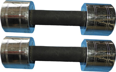 

Royal 5Kg 2Pc Chrome Silver Dumbbell1 Fixed Weight Dumbbell(10 kg)