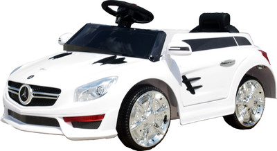 

Toyhouse Mini AMG Roadster 6V with doors Car Battery Operated Ride On(White)