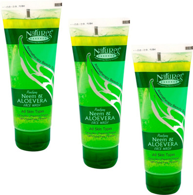 

Nature's Neem & Aloevera Pack of 3 Face Wash(50 ml)