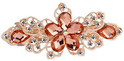 

GELILIA Royal Crystal Studded Hair Clip(Pink)