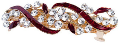 

GELILIA Exquisite Crystal Studded Hair Clip(Red)