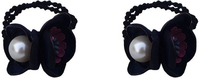 

Trendeela.com Feriha Ponytail Floral Motif Rubber Band(Blue)