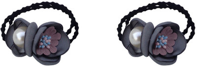 

Trendeela.com Feriha Ponytail Floral Motif Rubber Band(Grey)