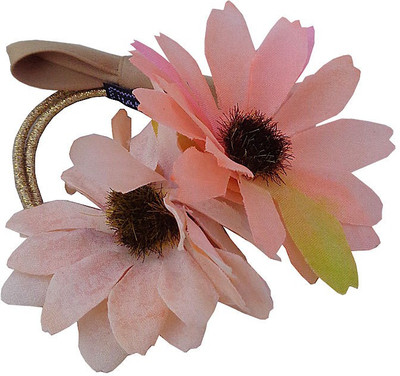 

Trendeela.com Feriha Ponytail Floral Motif Rubber Band(Pink, Brown)