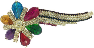 

AccessHer Designer studded back clip Women Hair Clip(Multicolor)
