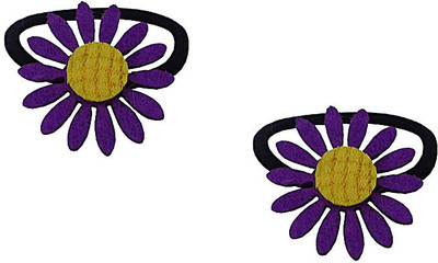 

Trendeela.com Feriha Purple Floral Rubber Band(Multicolor)