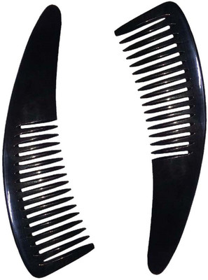 

SIMGIN Simgin Black Horn Comb (Pack of 2) Size-7"