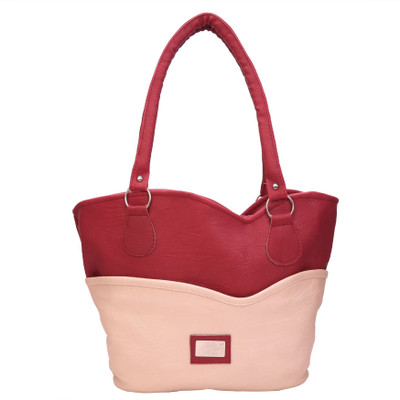 

Bee Fashionable Shoulder Bag(Maroon, Beige), Beige;maroon