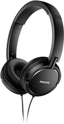 PHILIPS SHL5000/00 Wired without Mic Headset(Black, On the Ear)