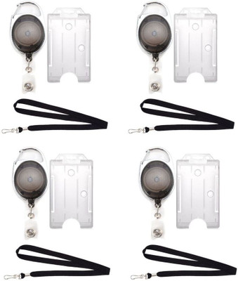 

TheFlauntStore Plastic ID Badge Holder(Pack of 12)