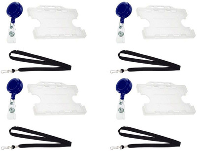 

TheFlauntStore Plastic ID Badge Holder(Pack of 12)