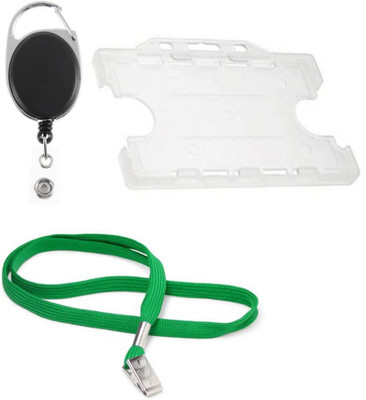 

TheFlauntStore Plastic ID Badge Holder(Pack of 3)