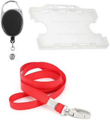 

TheFlauntStore Plastic ID Badge Holder(Pack of 3)