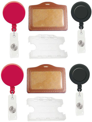 

TheFlauntStore Plastic ID Badge Holder(Pack of 8)