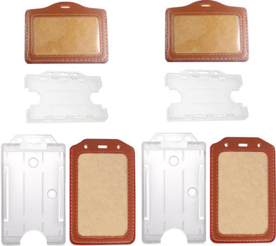 

TheFlauntStore Plastic ID Badge Holder(Pack of 8)