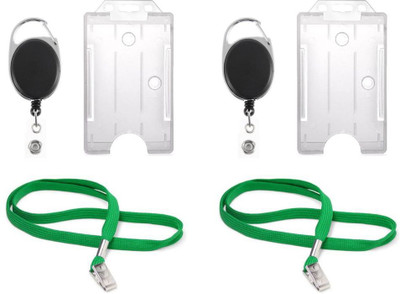 

TheFlauntStore Plastic ID Badge Holder(Pack of 6)