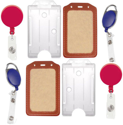 

TheFlauntStore Plastic ID Badge Holder(Pack of 8)