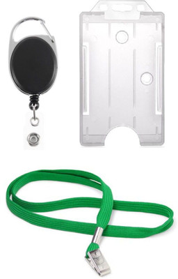 TheFlauntStore Plastic ID Badge Holder(Pack of 3)