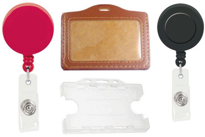 

TheFlauntStore Plastic ID Badge Holder(Pack of 4)