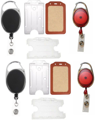 

TheFlauntStore Plastic ID Badge Holder(Pack of 10)