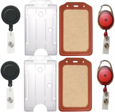 

TheFlauntStore Plastic ID Badge Holder(Pack of 8)
