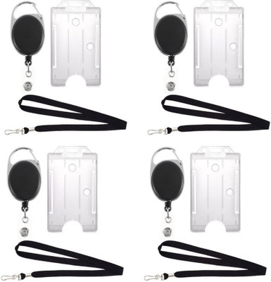 

TheFlauntStore Plastic ID Badge Holder(Pack of 12)
