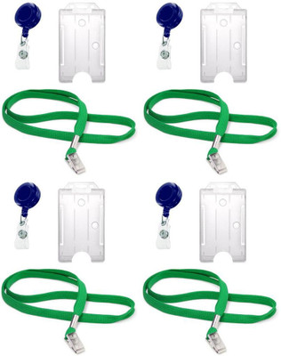 

TheFlauntStore Plastic ID Badge Holder(Pack of 12)