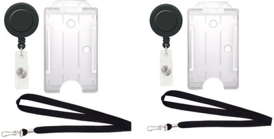 

TheFlauntStore Plastic ID Badge Holder(Pack of 6)
