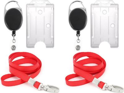 

TheFlauntStore Plastic ID Badge Holder(Pack of 6)
