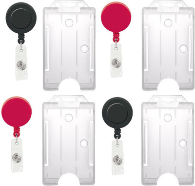 

TheFlauntStore Plastic ID Badge Holder(Pack of 8)