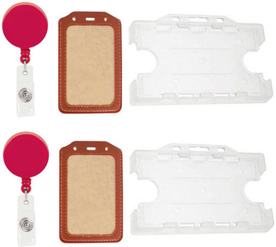 

TheFlauntStore Plastic ID Badge Holder(Pack of 6)