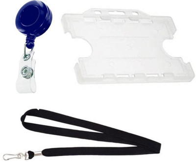 

TheFlauntStore Plastic ID Badge Holder(Pack of 3)