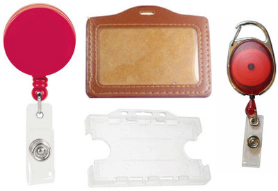 

TheFlauntStore Plastic ID Badge Holder(Pack of 4)
