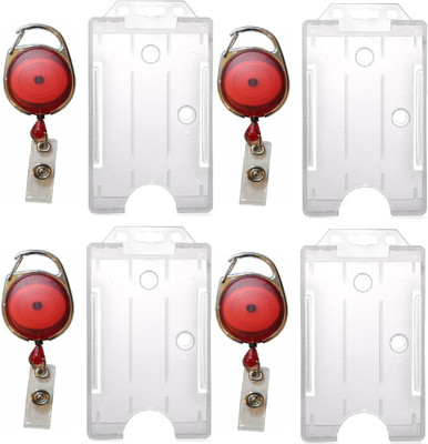 

TheFlauntStore Plastic ID Badge Holder(Pack of 8)