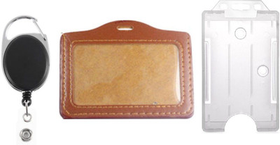 TheFlauntStore Plastic ID Badge Holder(Pack of 3)
