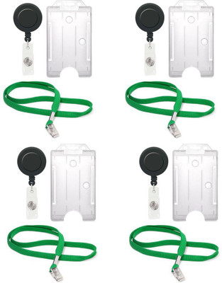 

TheFlauntStore Plastic ID Badge Holder(Pack of 12)