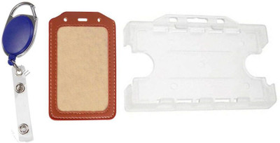 

TheFlauntStore Plastic ID Badge Holder(Pack of 3)