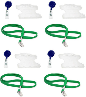 

TheFlauntStore Plastic ID Badge Holder(Pack of 12)
