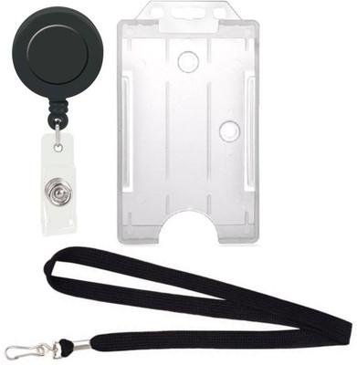 

TheFlauntStore Plastic ID Badge Holder(Pack of 3)