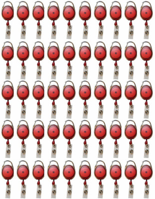 

TheFlauntStore Plastic ID Badge Holder(Pack of 50)